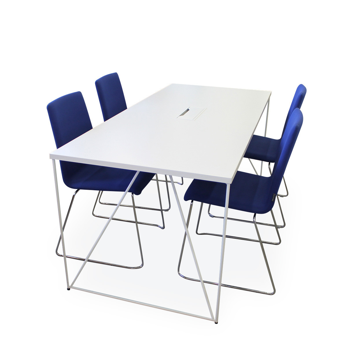 Posėdžių stalas, tiesus ND-ST-736, 1800x800x740 baltas