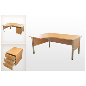 Darbo stalas, kampinis kairinis BV-ST2-K- spalv-užs, 1700x1150x740