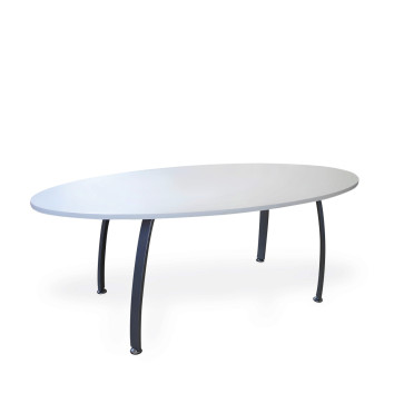 Posėdžių stalas, ovalus BV-ST3-oval-met pilkas 2000x1000x740