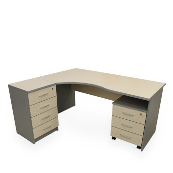 Darbo stalas, kampinis kairinis, Imago, CA-1-L, 1600x900/720x740, beržas/pilkas
