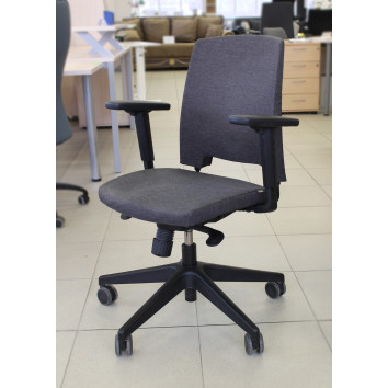 Naudota ergonominė darbo kėdė, ND-kd-261-1-W ARCA, tamsiai pilka, (maksimali apkrova 100 kg)