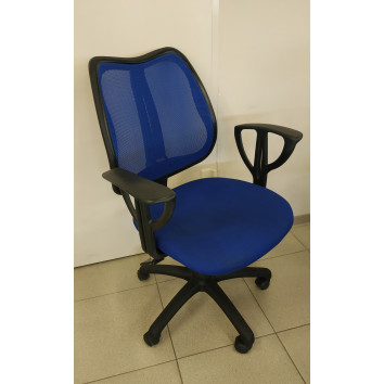 Ergonominė Naudota darbo kėdė, ND-kd-273 , mėlyma, (maksimali apkrova 100 kg). 