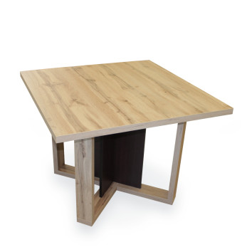 Posėdžių stalas, kvadratinis ALTO-ACT-1010 ąžuolas/wenge 1000x1000x740