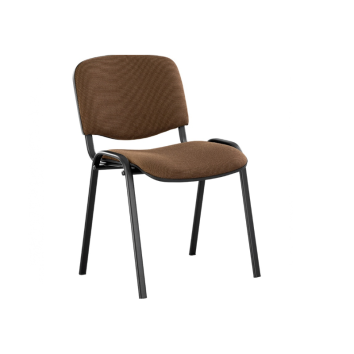Naudota lankytojų kėdė, ND-kd-253-4 ISO, ruda. (maksimali apkrova 100 kg)