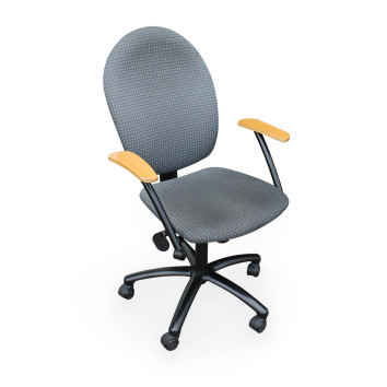 Naudota ergonominė darbo kėdė, nd-kd-254 Narbuto, spalva - pilka, languota. (maksimali apkrova 110 kg)