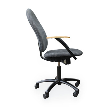 Ergonominė darbo kėdė, kd-254, pilkos spalvos, (maksimali apkrova 110 kg)