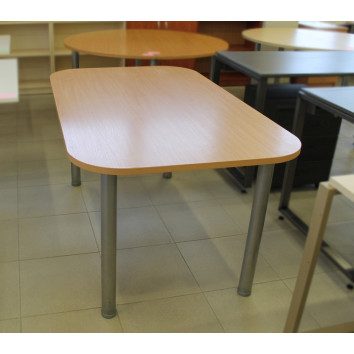 Posėdžių stalas, tiesus su apvalintais kampais ND-ST-721 1500x900x740 bukas