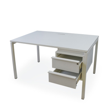 Darbo stalas su stalčiais, tiesus ND-ST-735-SB, 1400x700x750 baltas