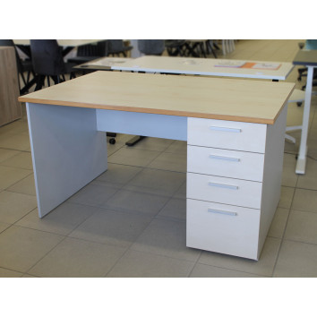 Darbo stalas su stalčiais, tiesus ND-ST-822, 1470x950x800 beržas