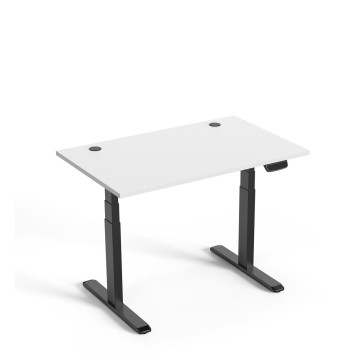 Reguliuojamo aukščio stalas, elektrinis, UP-Thor-L, baltas, rėmas juodas
